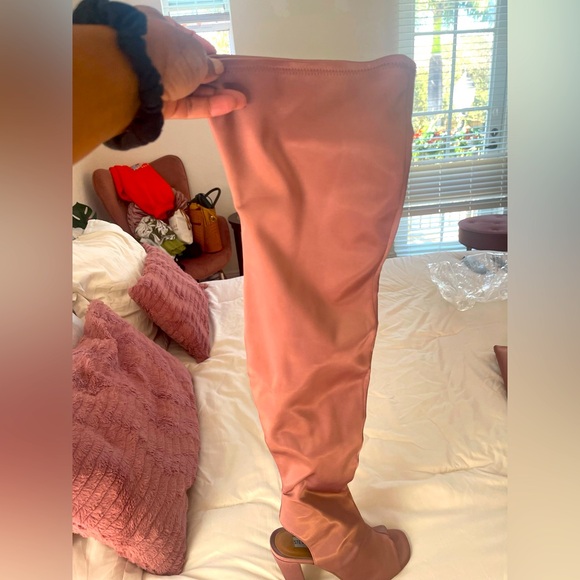 Women Steve Madden Kimmie-S Dusty Pink Knee High Boot Heel | Size: 8 - Picture 2 of 11